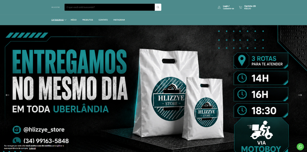 Compre pelo Site - Hlizzye Store